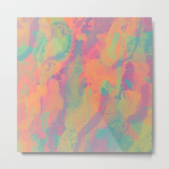 Neon marble II Metal Print