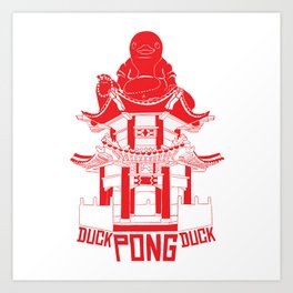 DuckDuckPong Art Print