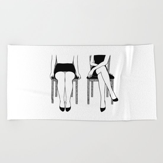 Be Bold or Italic, Never Regular Beach Towel