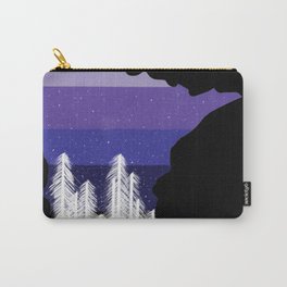 Purple Winter Carry-All Pouch