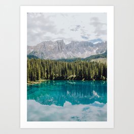 Lago di Carezza | Travel Photography | art print Art Print