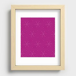 Flirt - violet - Modern Vector Seamless Pattern Recessed Framed Print