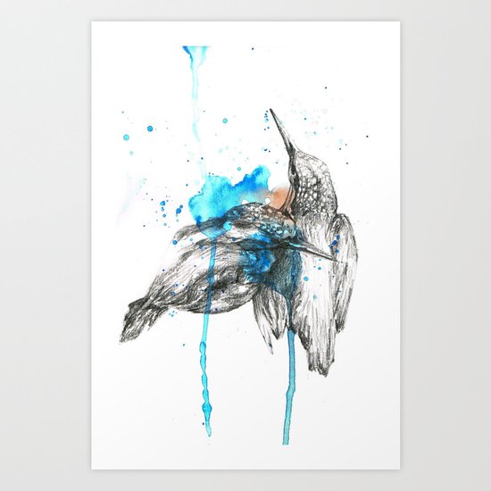 Kingfishers Art Print