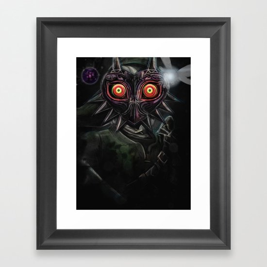 Legend of Zelda Majora's Mask Link Framed Art Print