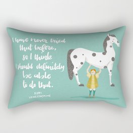 Motivational Pippi Rectangular Pillow