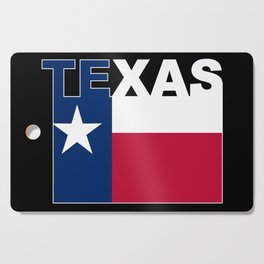 Texas Text Flag Cutting Board