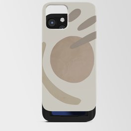 Neutral Beige Abstract Drawing 6 iPhone Card Case