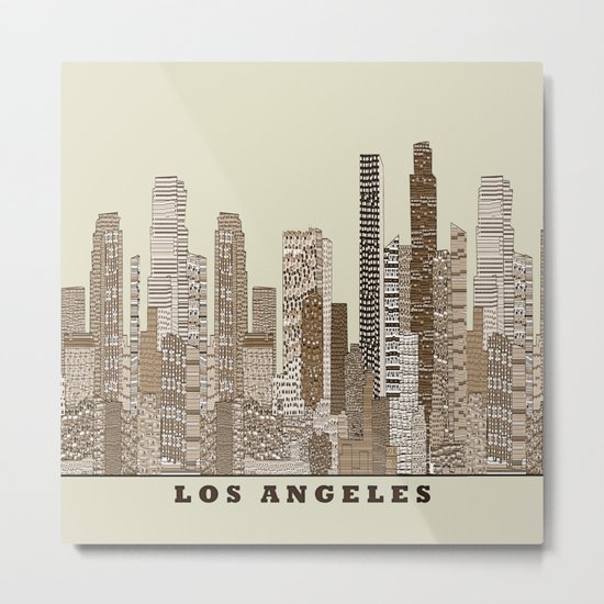 los angeles city Metal Print