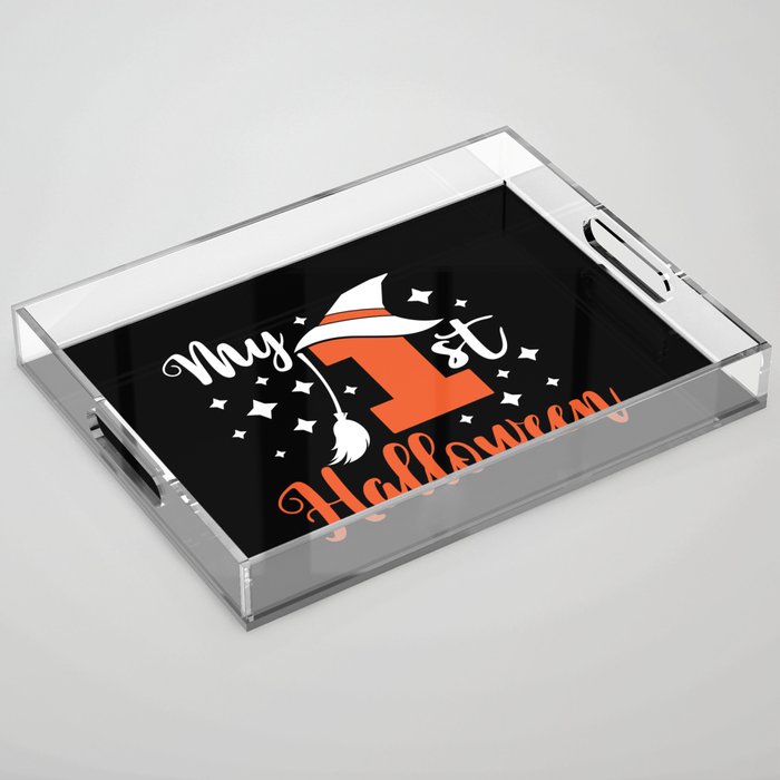 My 1st Halloween Cute Baby Spooky Acrylic Tray