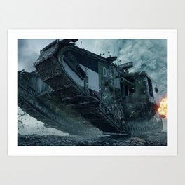 Mark V Tank Art Print