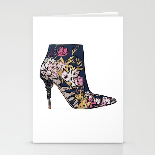 Shoe/Boot Illustration Stationery Cards