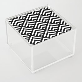 Black Aesthetic Minimal Lines Acrylic Box