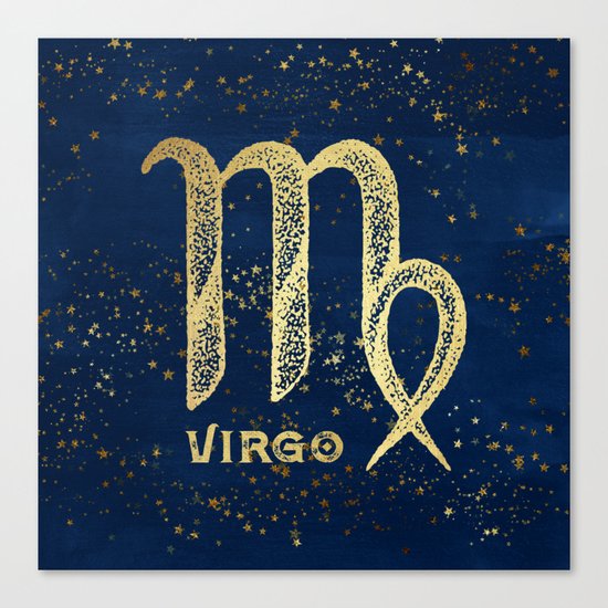 Virgo Zodiac Sign Canvas Print