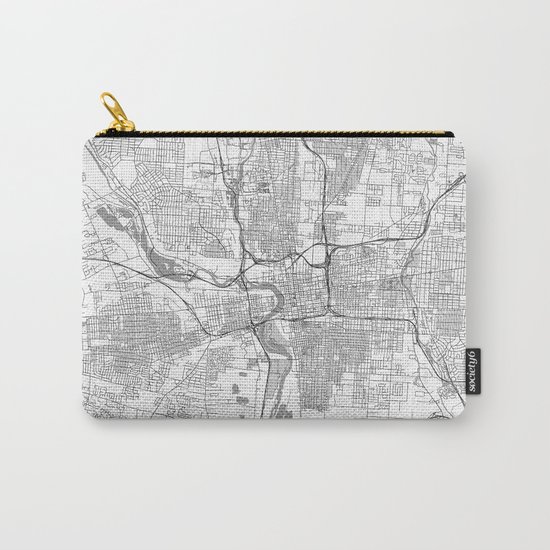 Columbus Map Line Carry-All Pouch