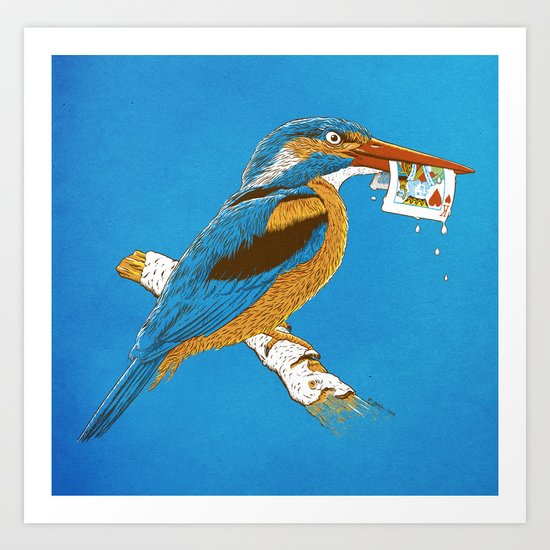 The KingFisher Art Print