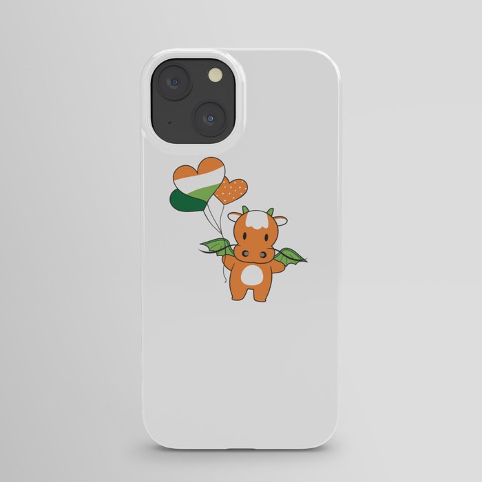 Dragon With Ireland Balloons Cute Animals iPhone Case