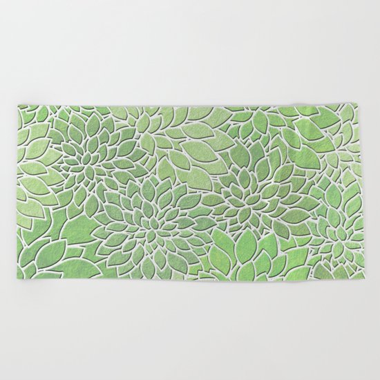 Floral Abstract 30 Beach Towel