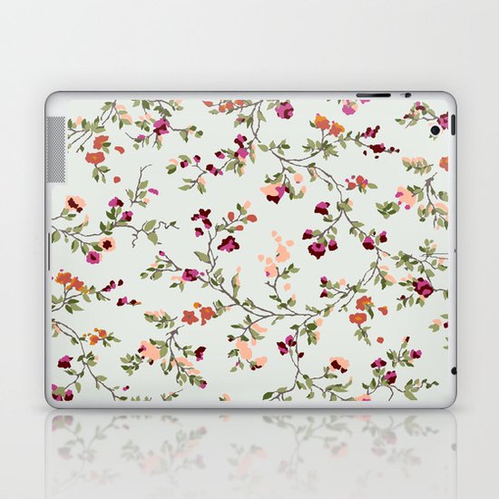 floral vines - neutrals Laptop & iPad Skin