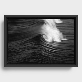 Southern California Wave Framed Canvas