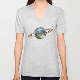 Saturn Disco II V Neck T Shirt