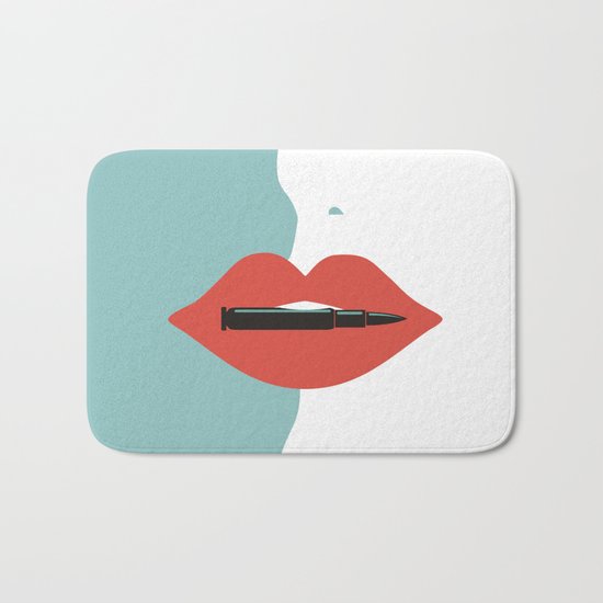 Bite the bullet Bath Mat