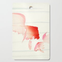 Two goldfish - Vintage Japanese woodblock print art Cutting Board
