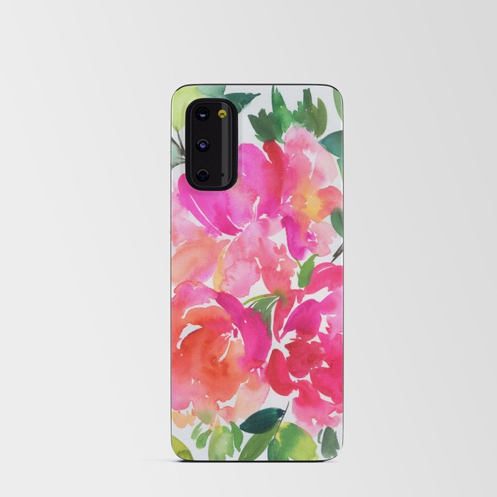 dancing peonies Android Card Case