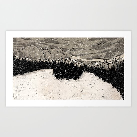 Winter Scene Art Print