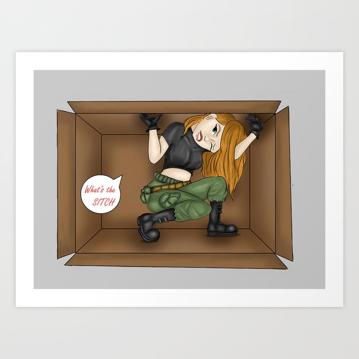 heldig Shredded Cater Trapped Kim Possible Art Print by Issaa's SketchBook | Society6