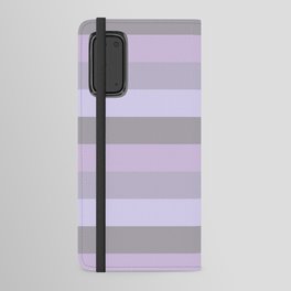 Pastel Stripes Purple Android Wallet Case