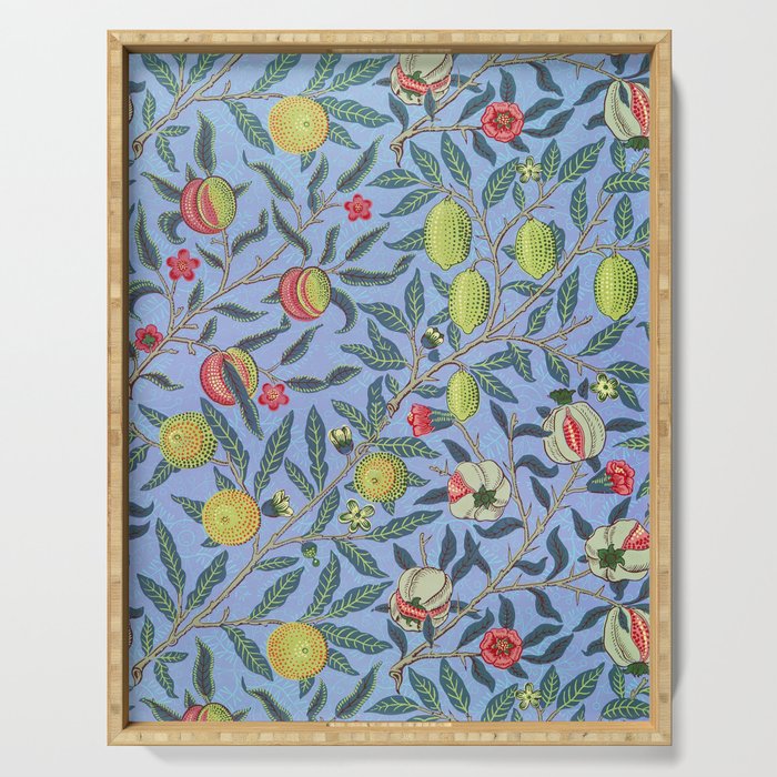 Fruit (Or Pomegranate) Illustration Art Print By William Morris Serving Tray