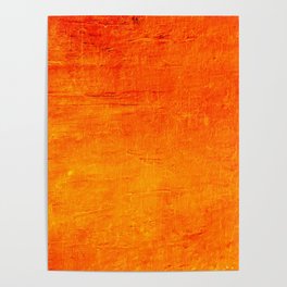 Orange Sunset Textured Acrylic Painting Poster | Painting, Acrylicpainting, Classic, Monochromatic, Homedecor, Contemporary, Orangetangerine, Maximalist, Texturedacrylic, Bold 