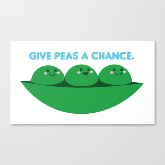 Give Peas A Chance Canvas Print