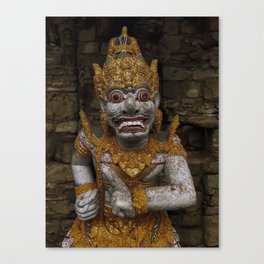 balinese temple sculpture Canvas Print