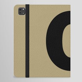letter O (Black & Sand) iPad Folio Case