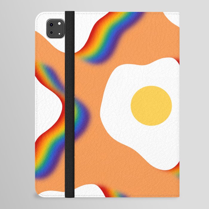 Rainbow fried egg pattern 3 iPad Folio Case