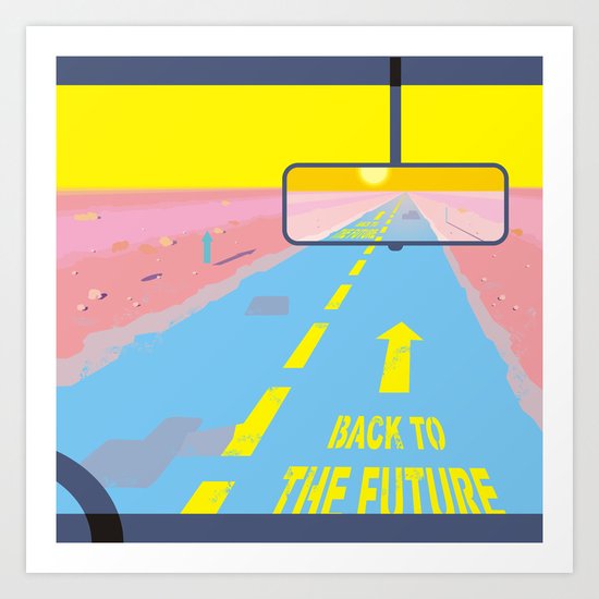 Back to the Future Art Print