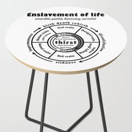 The Wheel of Becoming Graphic T-shirt Side Table