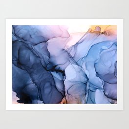 Captivating 1 - Alcohol Ink Painting Art Print