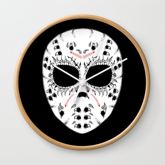 Viernes The 13Th Sugar Skull Wall Clock