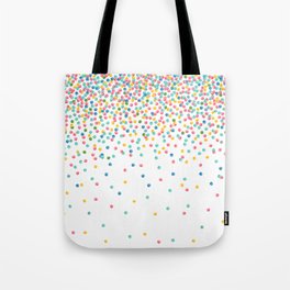 Watercolor Circles Confetti Falling  Tote Bag