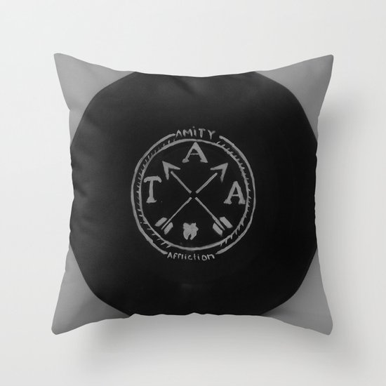 The Amity Affliction on Vinyl Throw Pillow by Sarah Hinds Society6