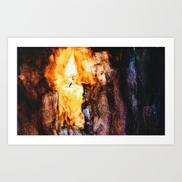 Living by Candlelight Art Print