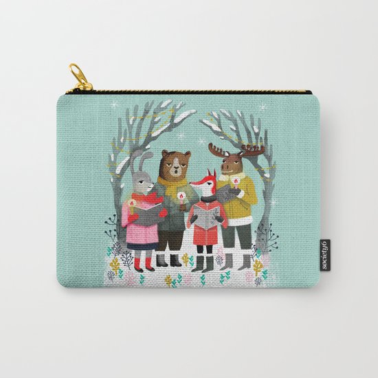 Woodland Christmas Carols by Andrea Lauren Carry-All Pouch