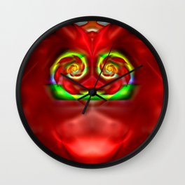 Little friendly red witch ... Wall Clock
