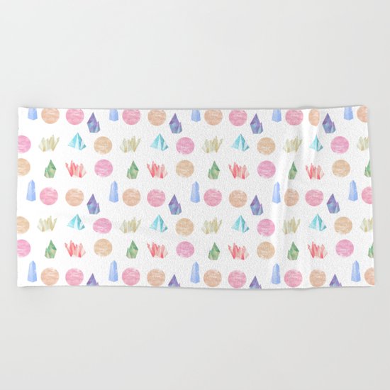 Crystals Beach Towel
