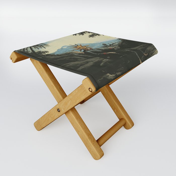 The alchemist who has achieved illumination Folding Stool