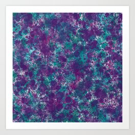 Mermaid Splatter Art Print