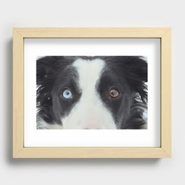 Heaven and Earth in her eyes.  Recessed Framed Print