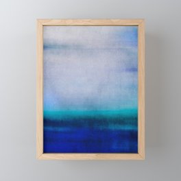 lightly in blue Framed Mini Art Print